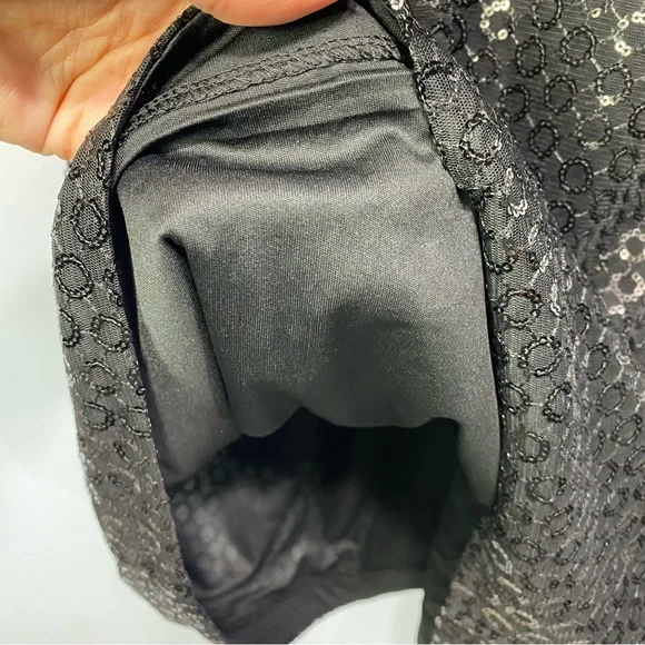 Express- Black Sheer Sleeveless Party Dress M NWT - Picture 7 of 10